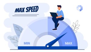 Website Loading Optimization Page Speed And Seo Flat Vector Conc