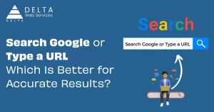 search google and type a url
