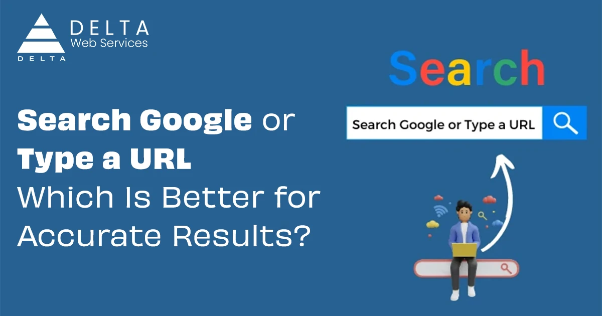 search google and type a url